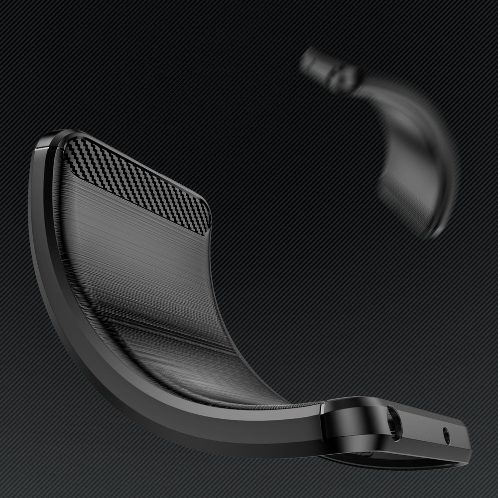 Carbon Case cover til Nokia G400 fleksibelt silikone carbon cover sort