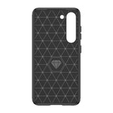 Carbon Case til Samsung Galaxy S23+ fleksibelt silikone carbon cover sort