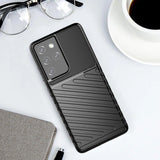Thunder Case til Samsung Galaxy S23 Ultra silikone rustning case blå