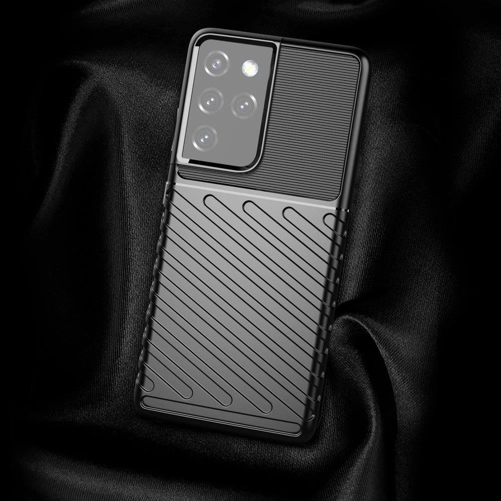 Thunder Case til Samsung Galaxy S23 Ultra silikone rustning case sort