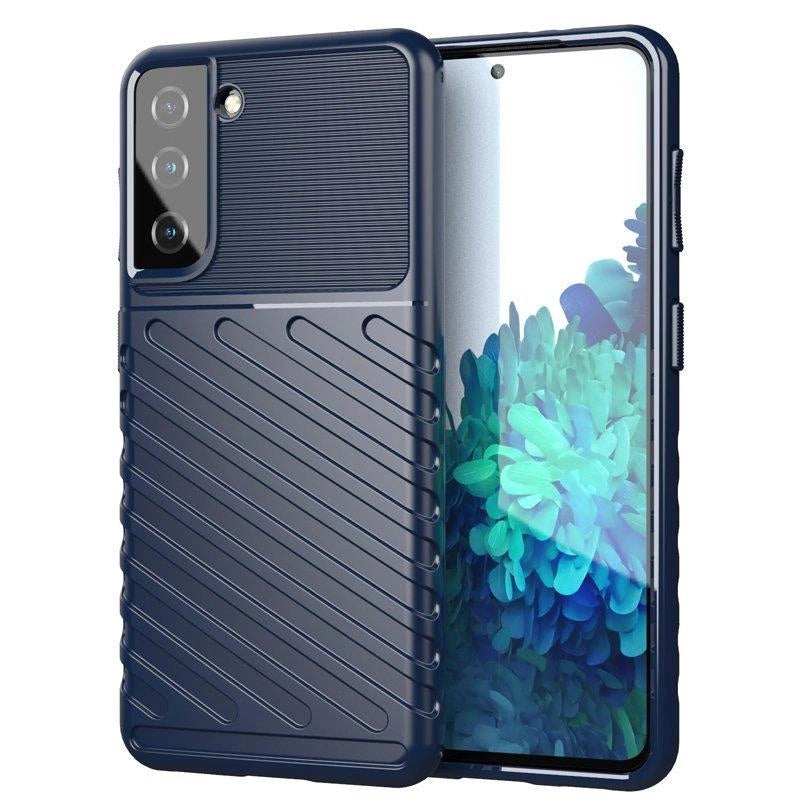 Thunder Case til Samsung Galaxy S23, silikone, pansret cover, blå