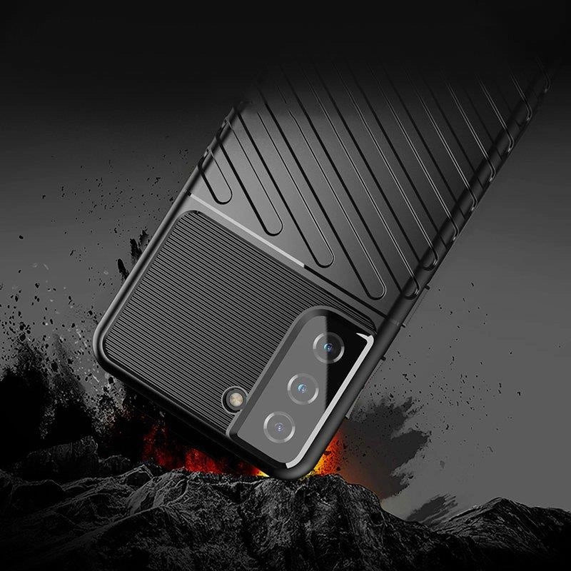 Thunder Case til Samsung Galaxy S23, silikone, pansret cover, blå