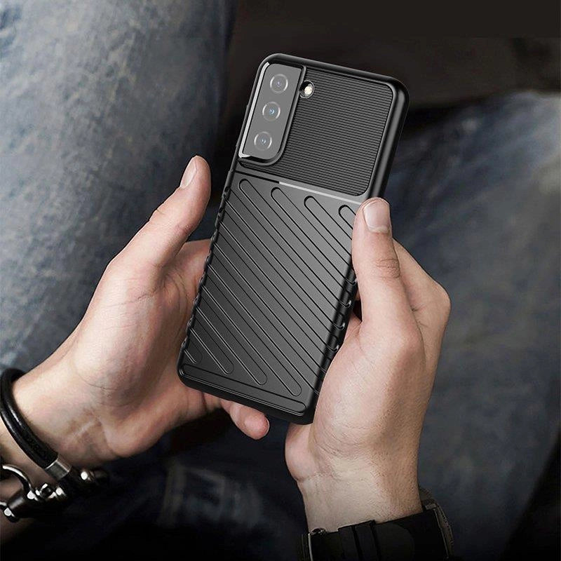 Thunder Case til Samsung Galaxy S23, silikone, pansret cover, blå