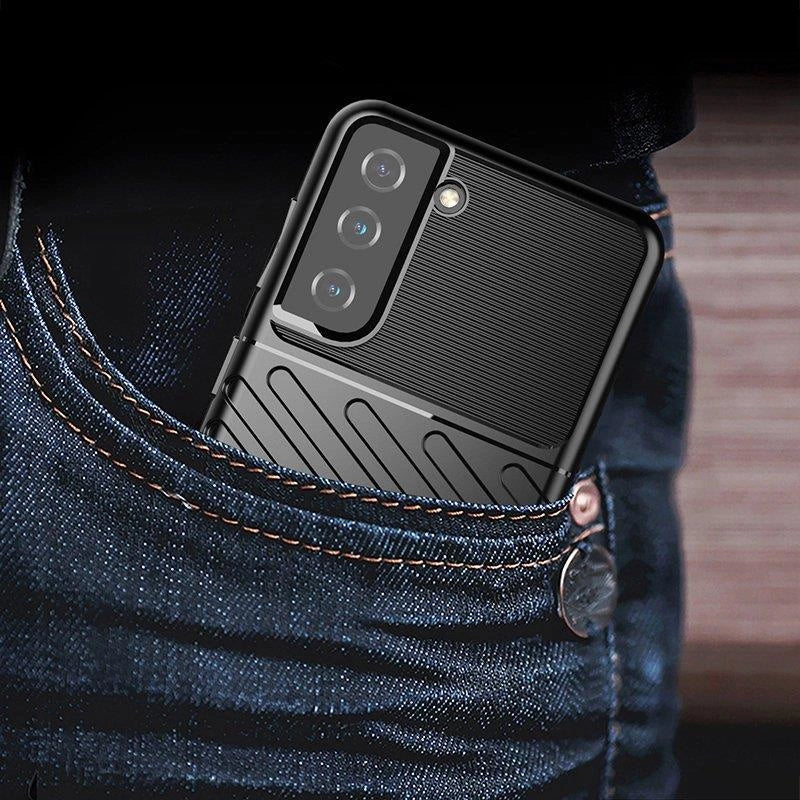 Thunder Case til Samsung Galaxy S23, silikone, pansret cover, blå
