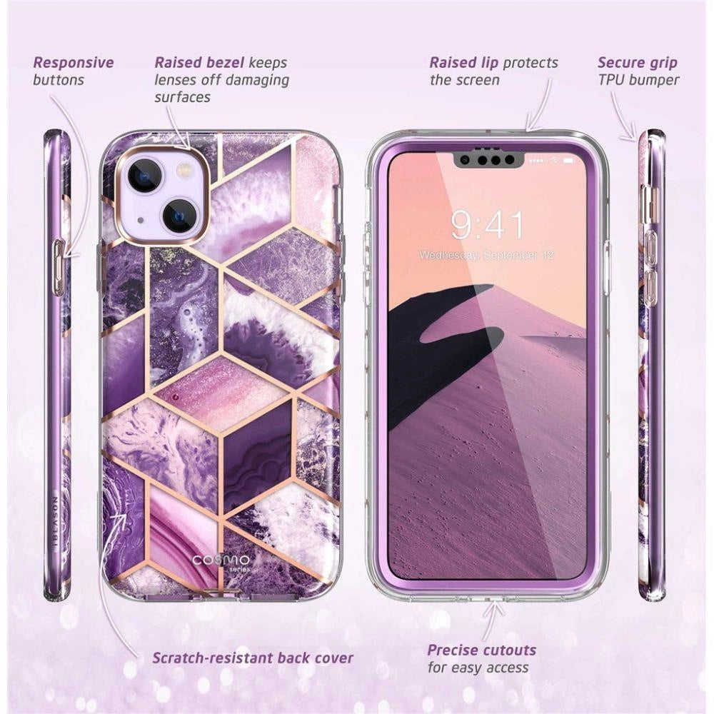 Supcase Cosmo iPhone 14 Plus Case - Pink Marble
