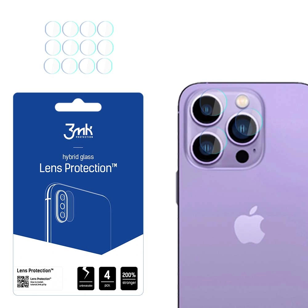 Glaskamera til iPhone 14 Pro Max / 14 Pro 7H til 3mk-serien