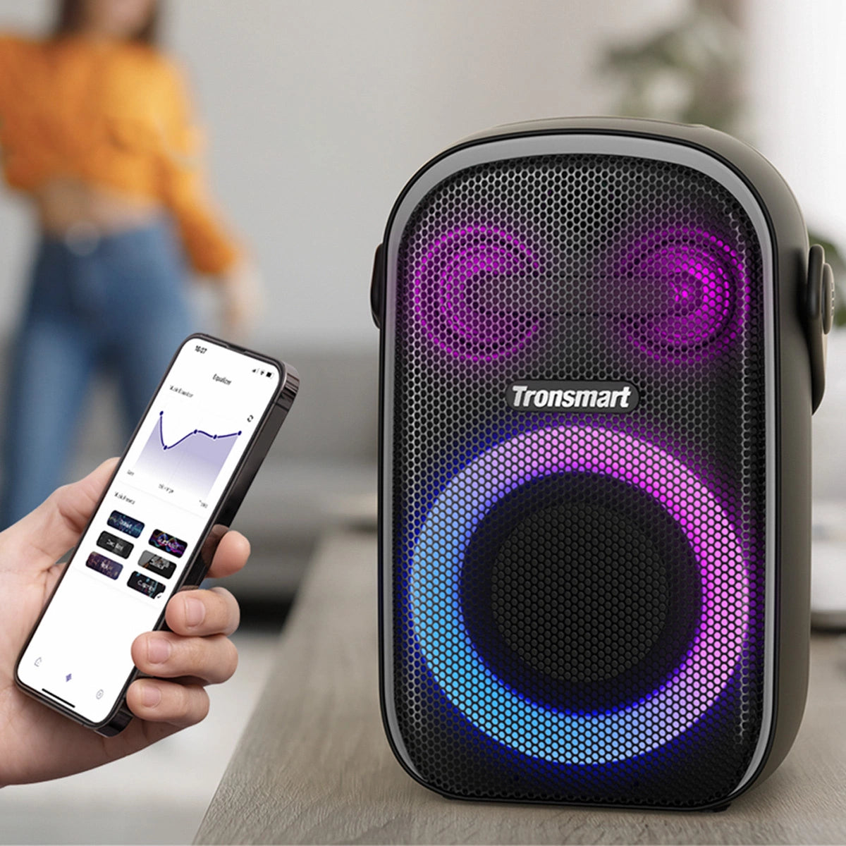Tronsmart Halo 100 trådløs Bluetooth-højttaler 60W sort