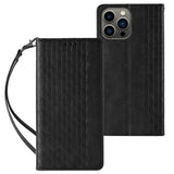 Magnet Strap Case til Samsung Galaxy S23+ Flip Wallet Mini Lanyard Stand Sort
