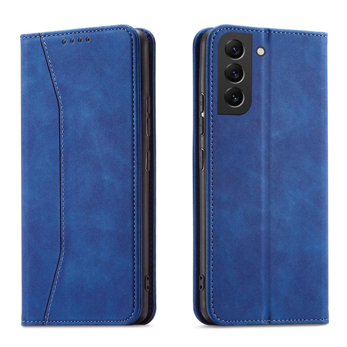 Magnet Fancy Case til Samsung Galaxy S23+ flip cover tegnebog stativ blå
