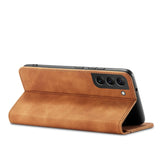 Magnet Fancy Case til Samsung Galaxy S23+ flip cover tegnebog stativ brun