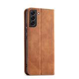 Magnet Fancy Case til Samsung Galaxy S23+ flip cover tegnebog stativ brun