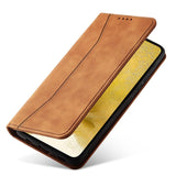 Magnet Fancy Case til Samsung Galaxy S23+ flip cover tegnebog stativ brun