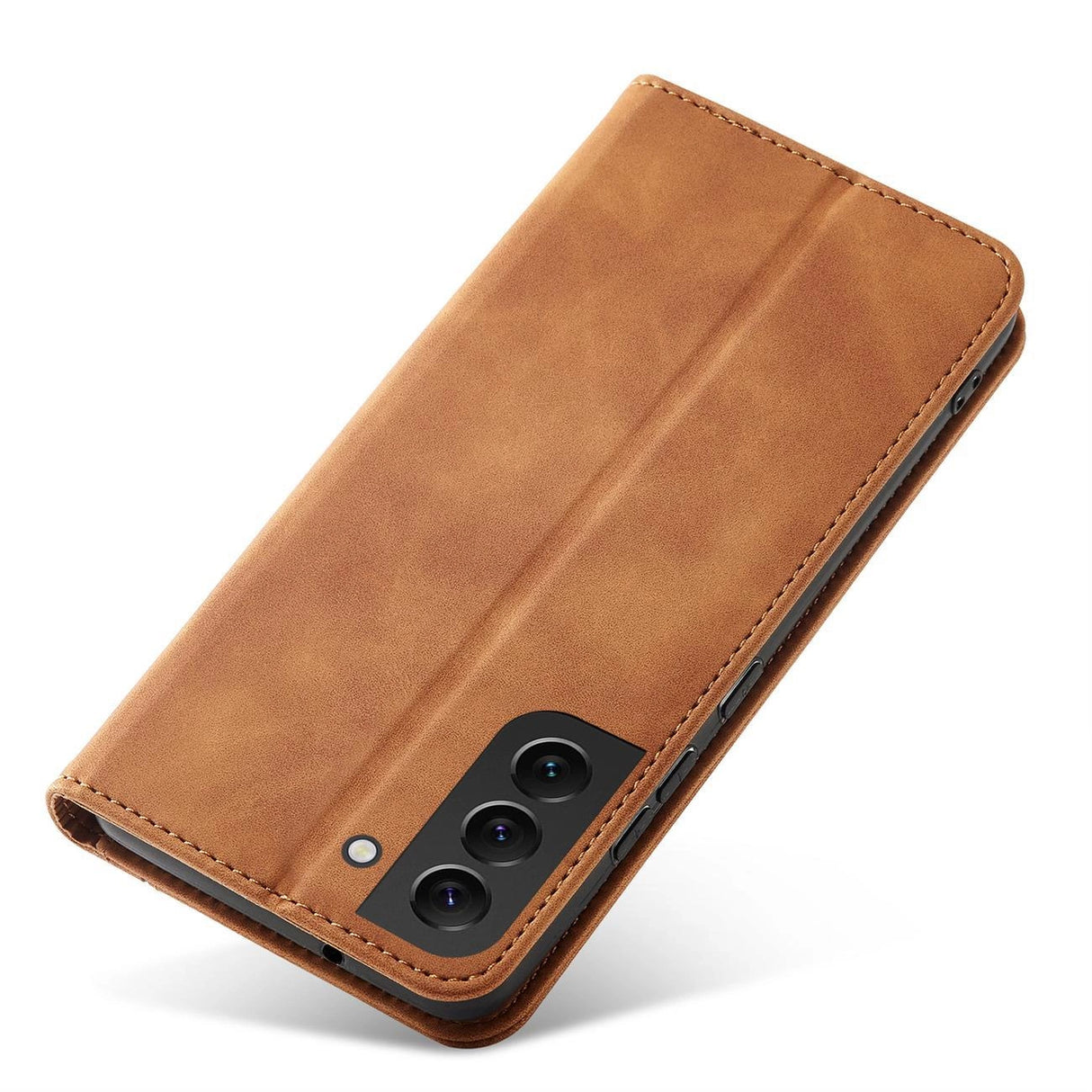 Magnet Fancy Case til Samsung Galaxy S23+ flip cover tegnebog stativ brun