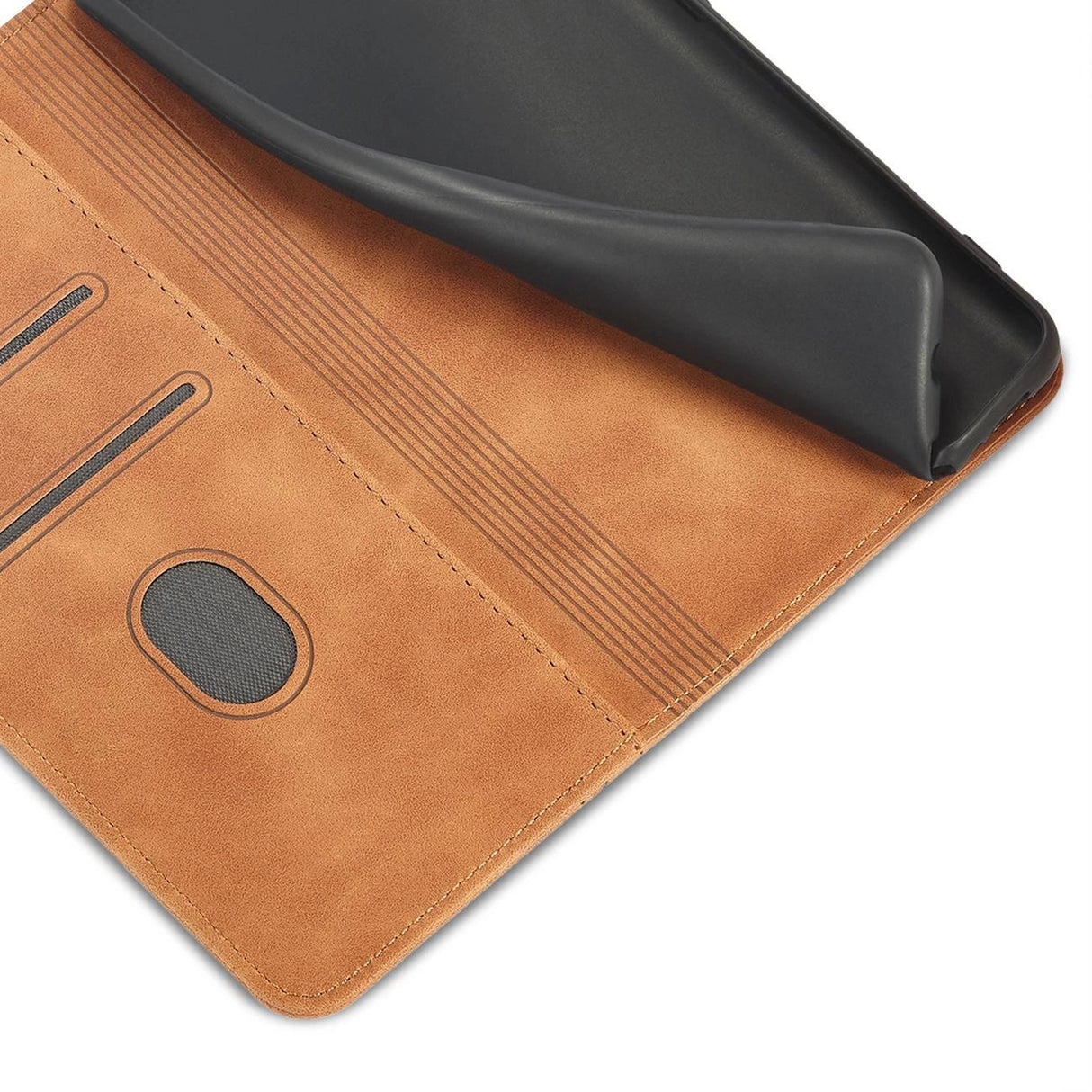 Magnet Fancy Case til Samsung Galaxy S23+ flip cover tegnebog stativ brun