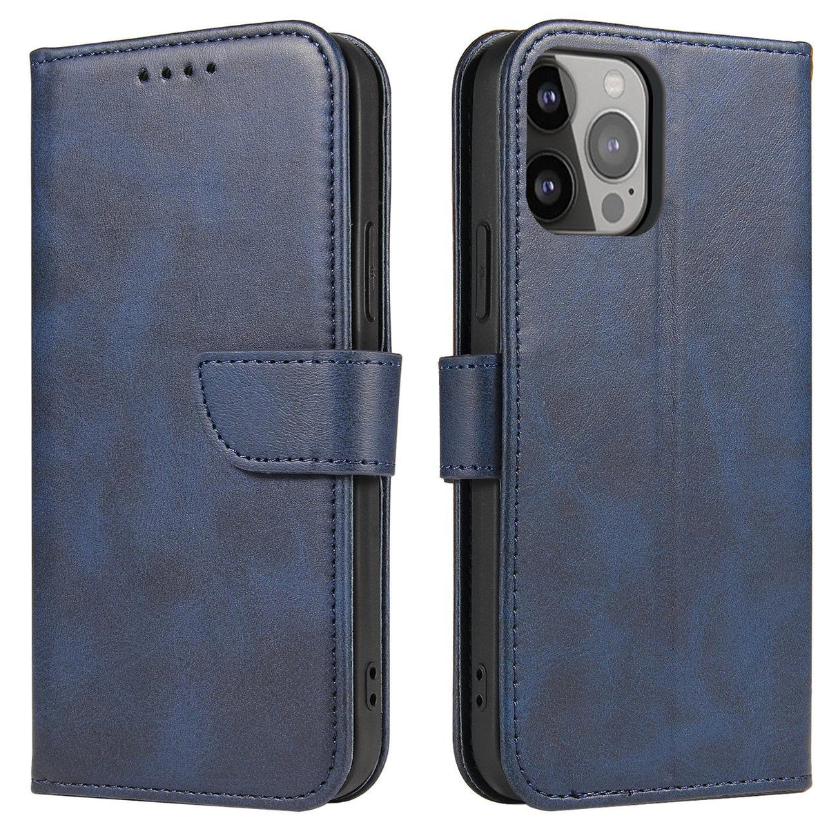 Magnet Case til Samsung Galaxy A14 5G cover med flip wallet stand blå