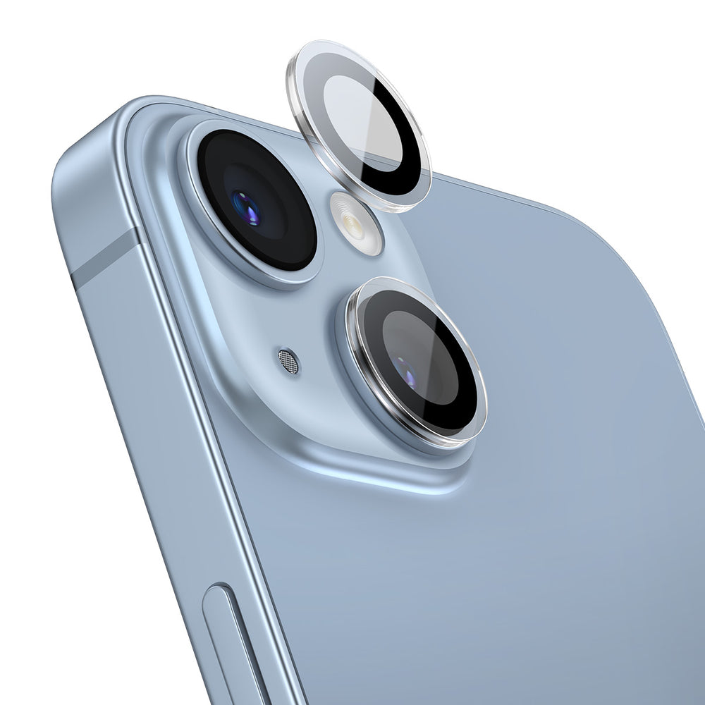 Baseus hærdet glas til iPhone 14 / iPhone 14 Plus kamera linser gennemsigtige + rengøring kit