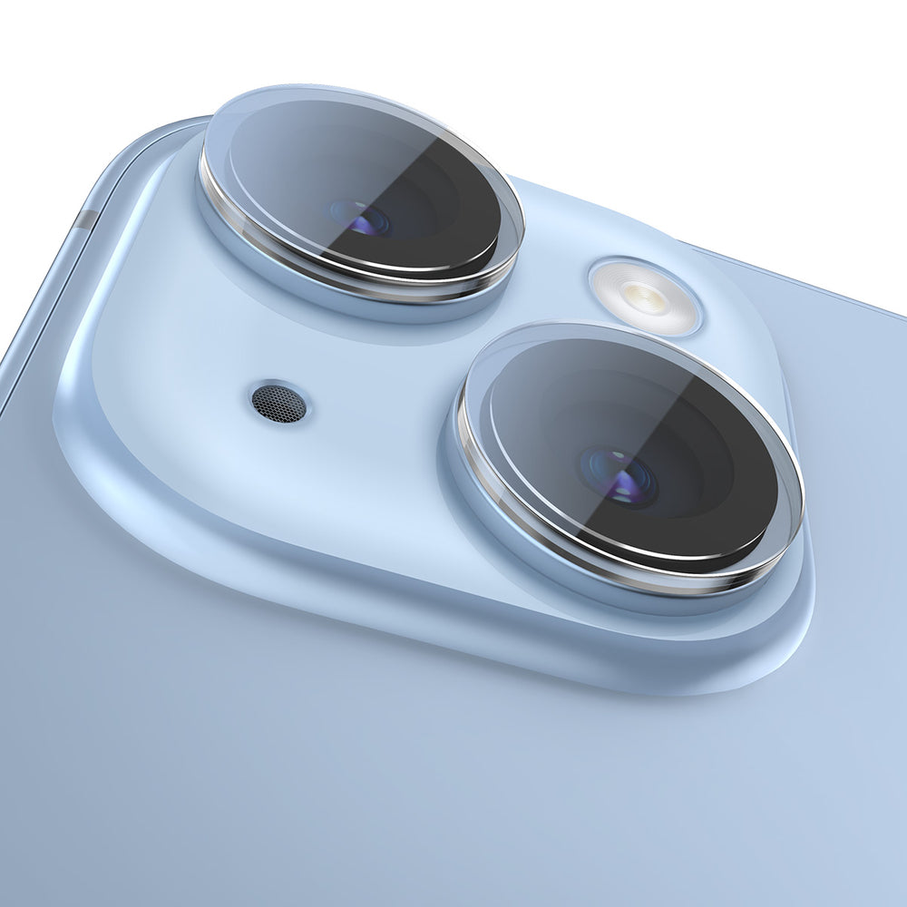 Baseus hærdet glas til iPhone 14 / iPhone 14 Plus kamera linser gennemsigtige + rengøring kit