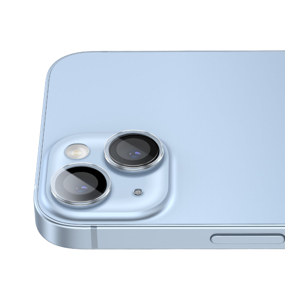 Baseus hærdet glas til iPhone 14 / iPhone 14 Plus kamera linser gennemsigtige + rengøring kit