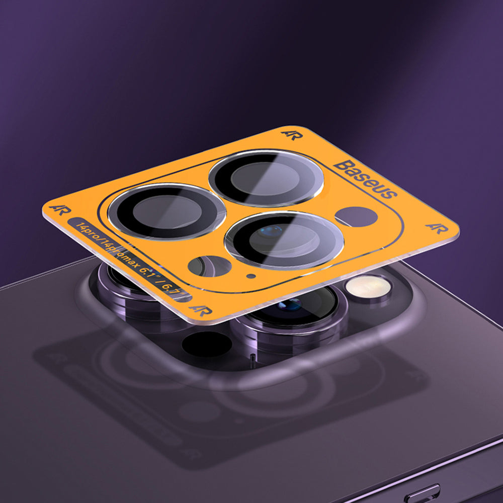Kamera hærdet glas til iPhone 14 Pro / 14 Pro Max Baseus + montering kit