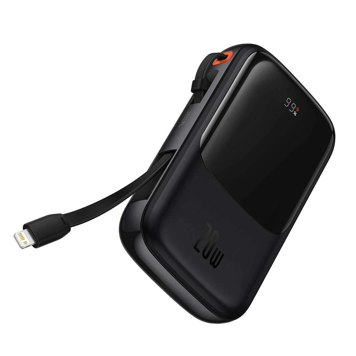 Powerbank 10000mAh 20W Baseus Qpow Pro Overseas Edition + USB C 3A Kabel - sort