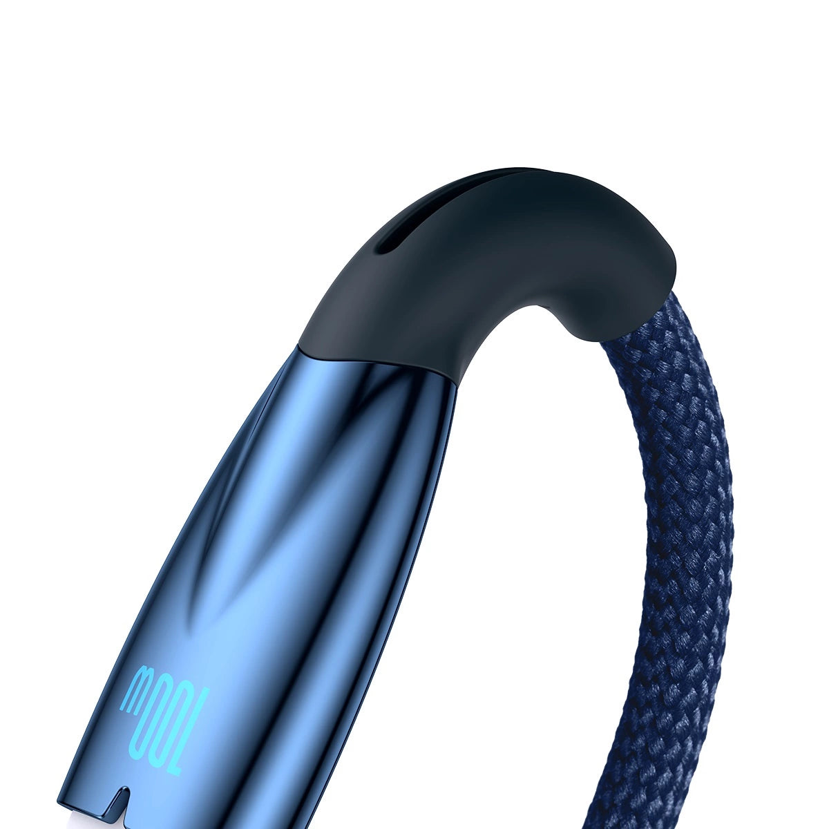 Baseus Glimmer Series hurtigopladningskabel USB-A - USB-C 100W 480Mbps 1m blå