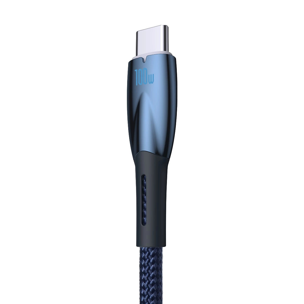 Baseus Glimmer Series hurtigopladningskabel USB-A - USB-C 100W 480Mbps 1m blå