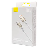 Baseus Glimmer Series hurtigopladningskabel USB-A - USB-C 100W 480Mbps 1m hvid