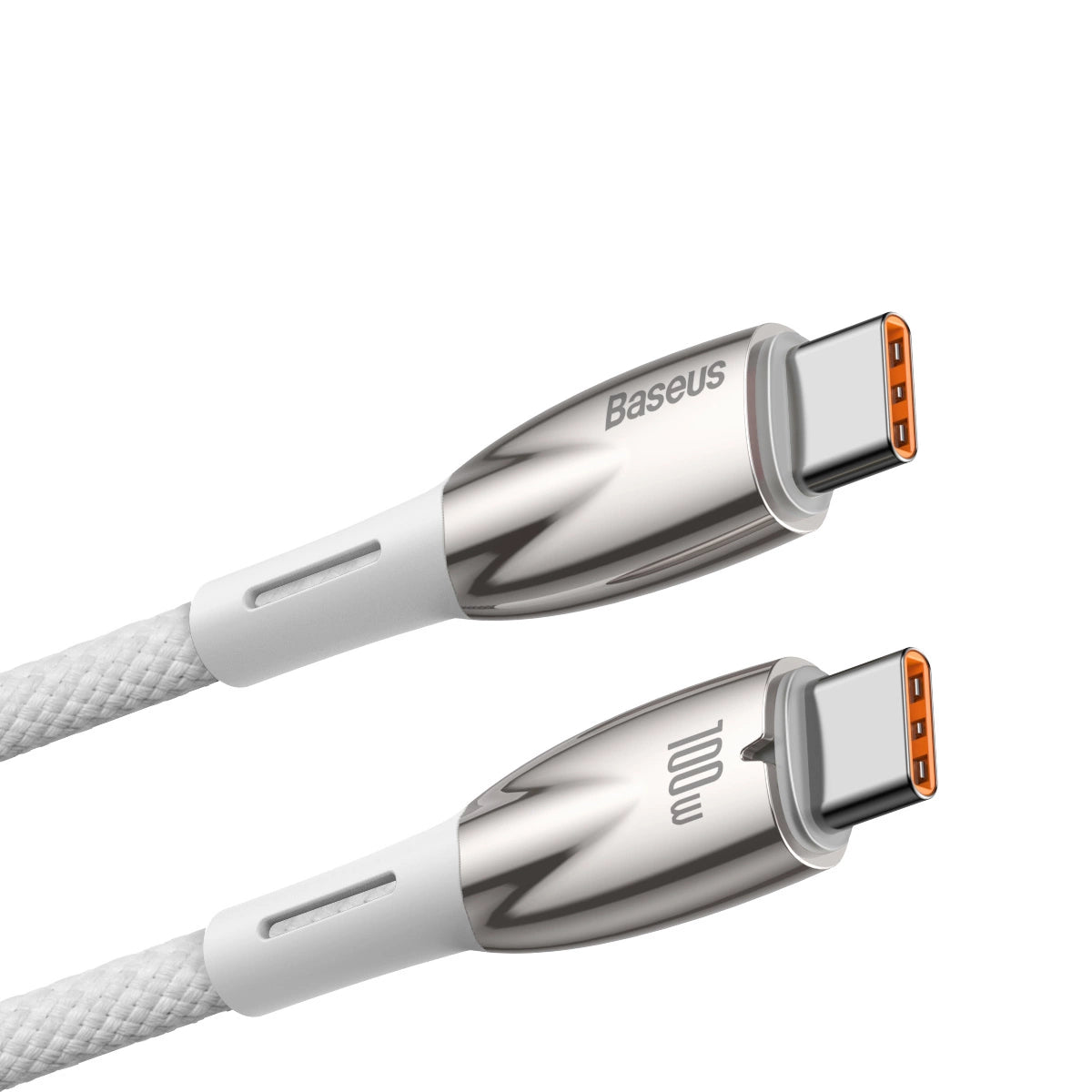 Baseus CADH000802 USB-C - USB-C PD-kabel 100W 5A 480Mb/s 2m - hvid