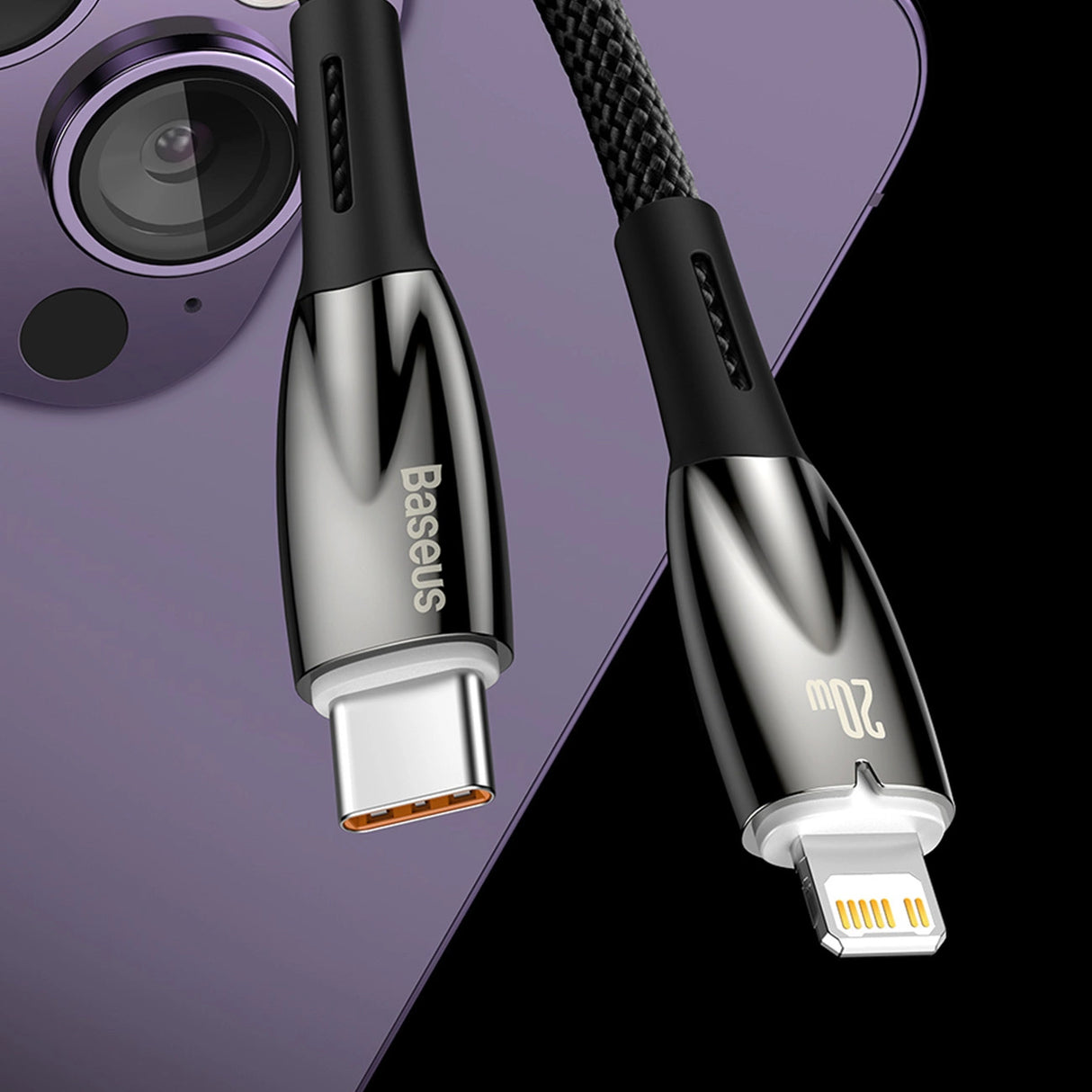 Baseus CADH000802 USB-C - USB-C PD-kabel 100W 5A 480Mb/s 2m - hvid