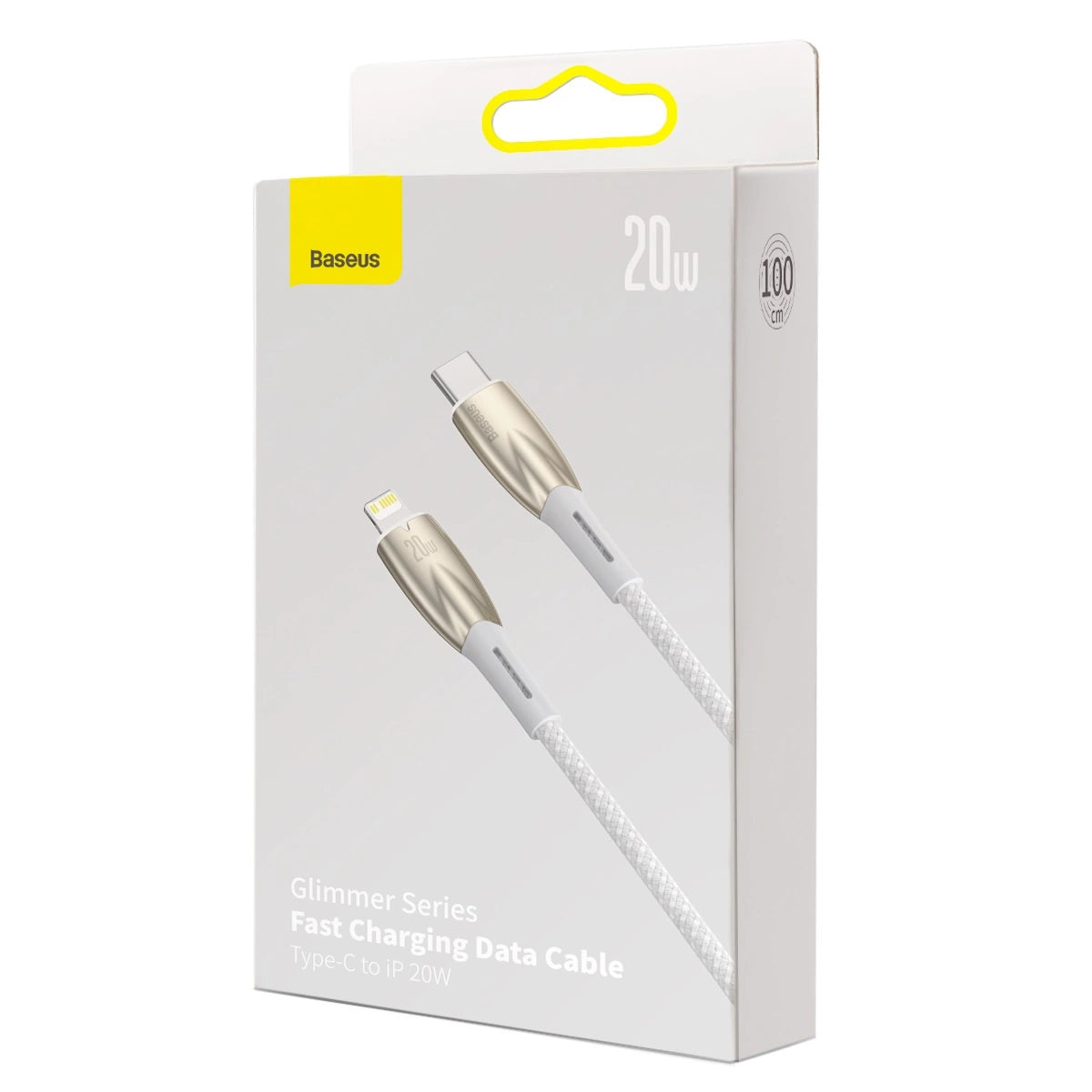 Baseus CADH000002 Lightning - USB-C PD kabel 20W 480Mb/s 1m - hvid