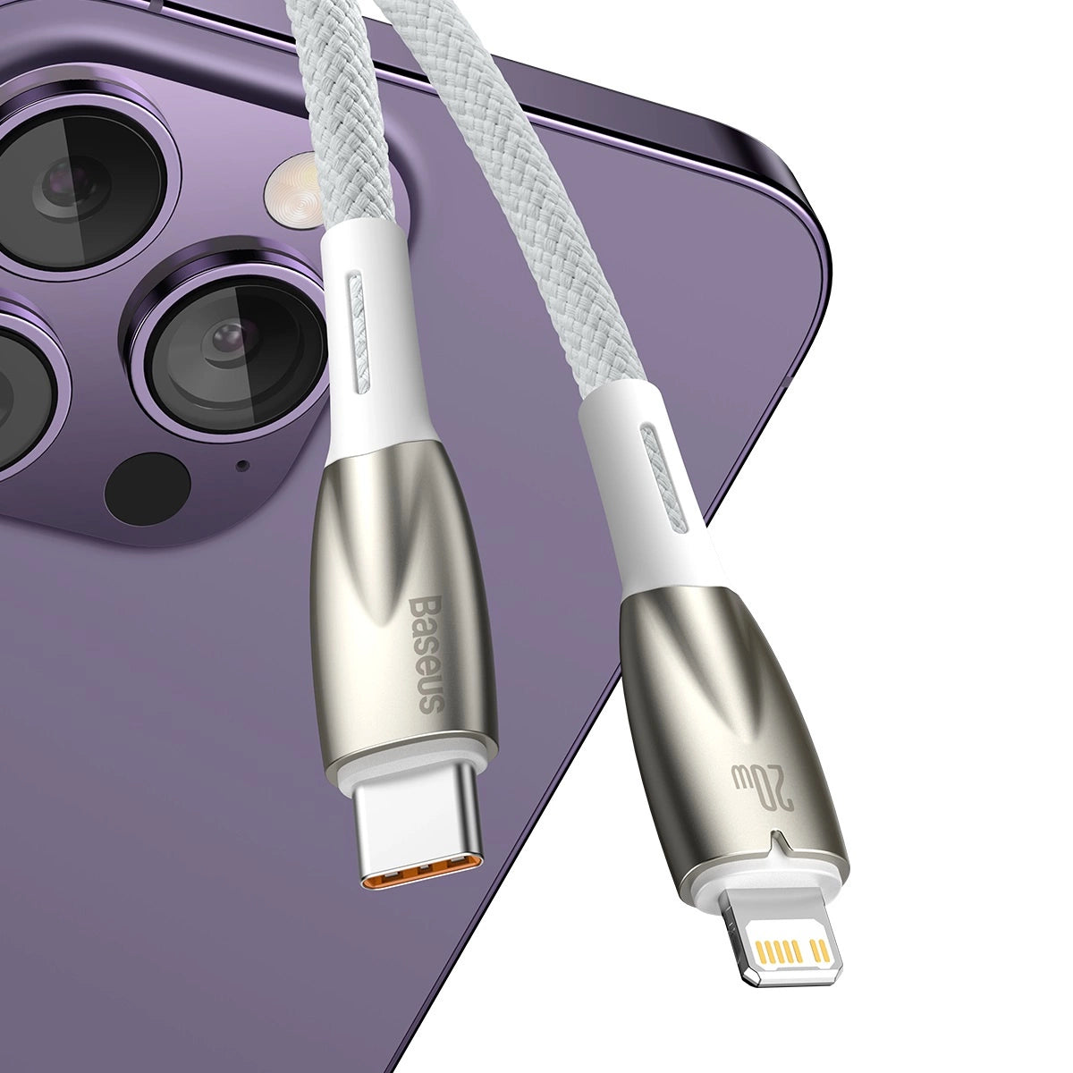 Baseus CADH000002 Lightning - USB-C PD kabel 20W 480Mb/s 1m - hvid