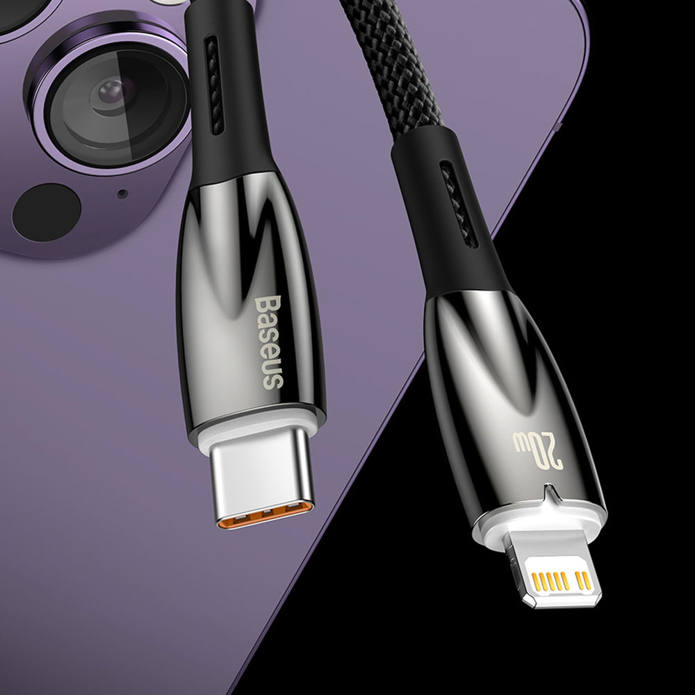 Baseus CADH000101 Lightning - USB-C PD kabel 20W 480Mb/s 2m - sort