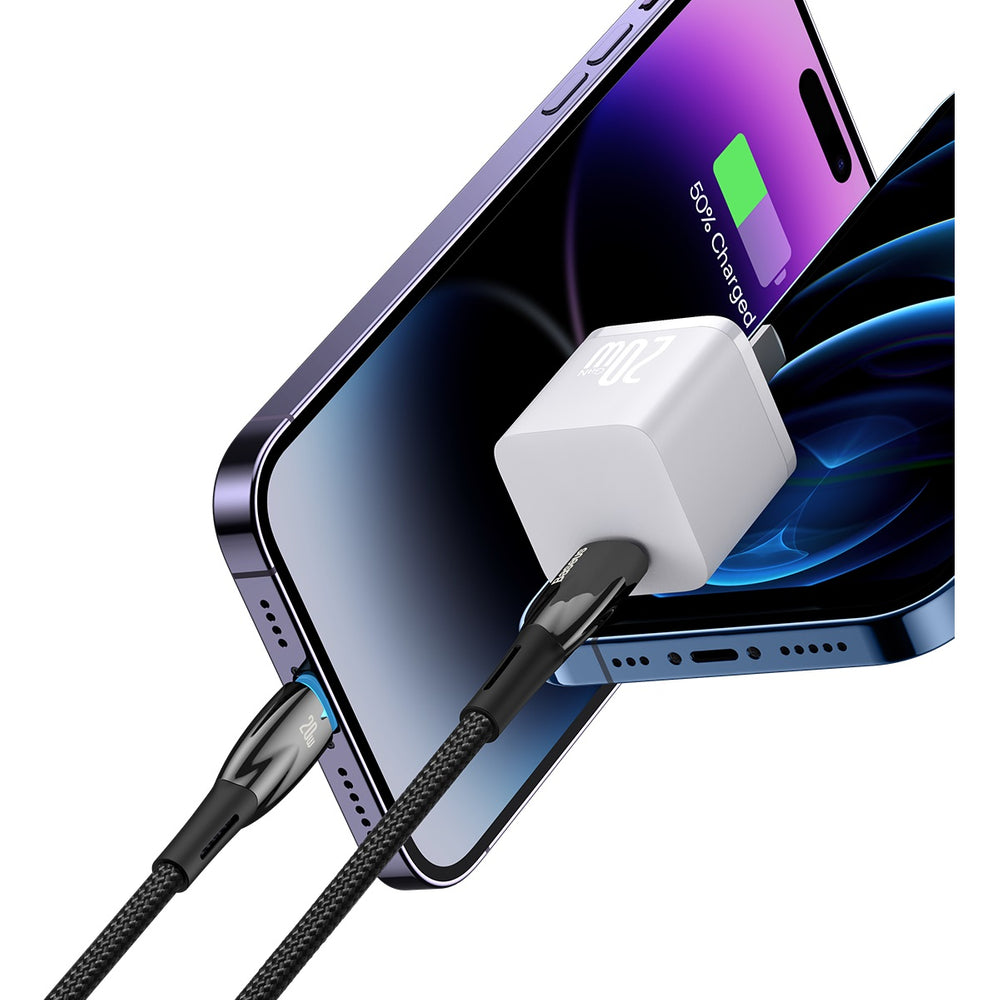 Baseus CADH000101 Lightning - USB-C PD kabel 20W 480Mb/s 2m - sort