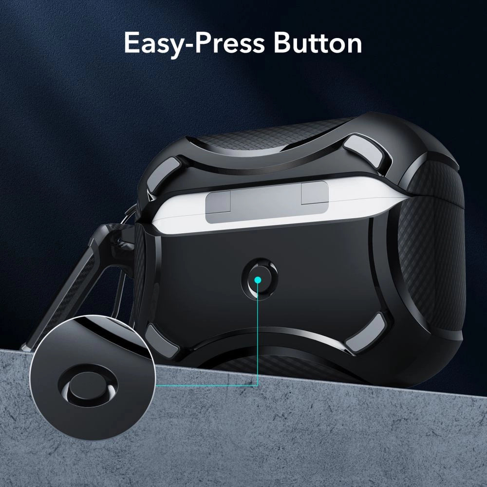 ESR Cyber Armor Halolock Case med MagSafe til Apple AirPods Pro 1/2 - sort