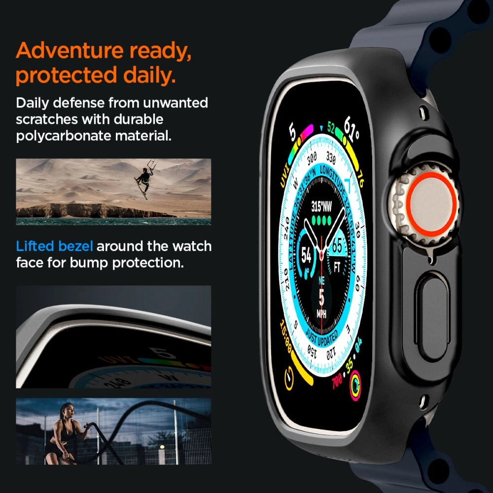 Spigen Thin Fit Case til Apple Watch Ultra (49 mm) - sort