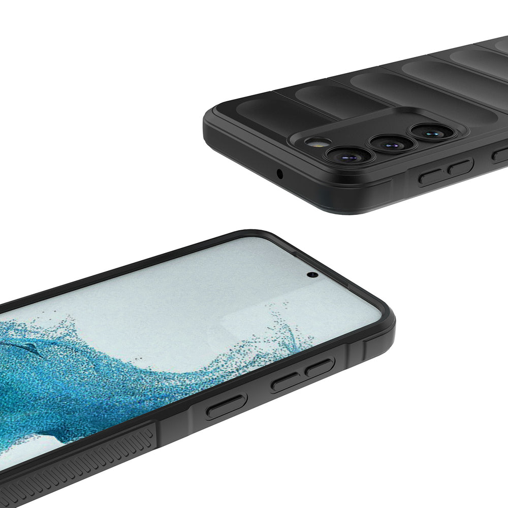 Magic Shield Case til Samsung Galaxy S23+ fleksibelt pansret cover sort