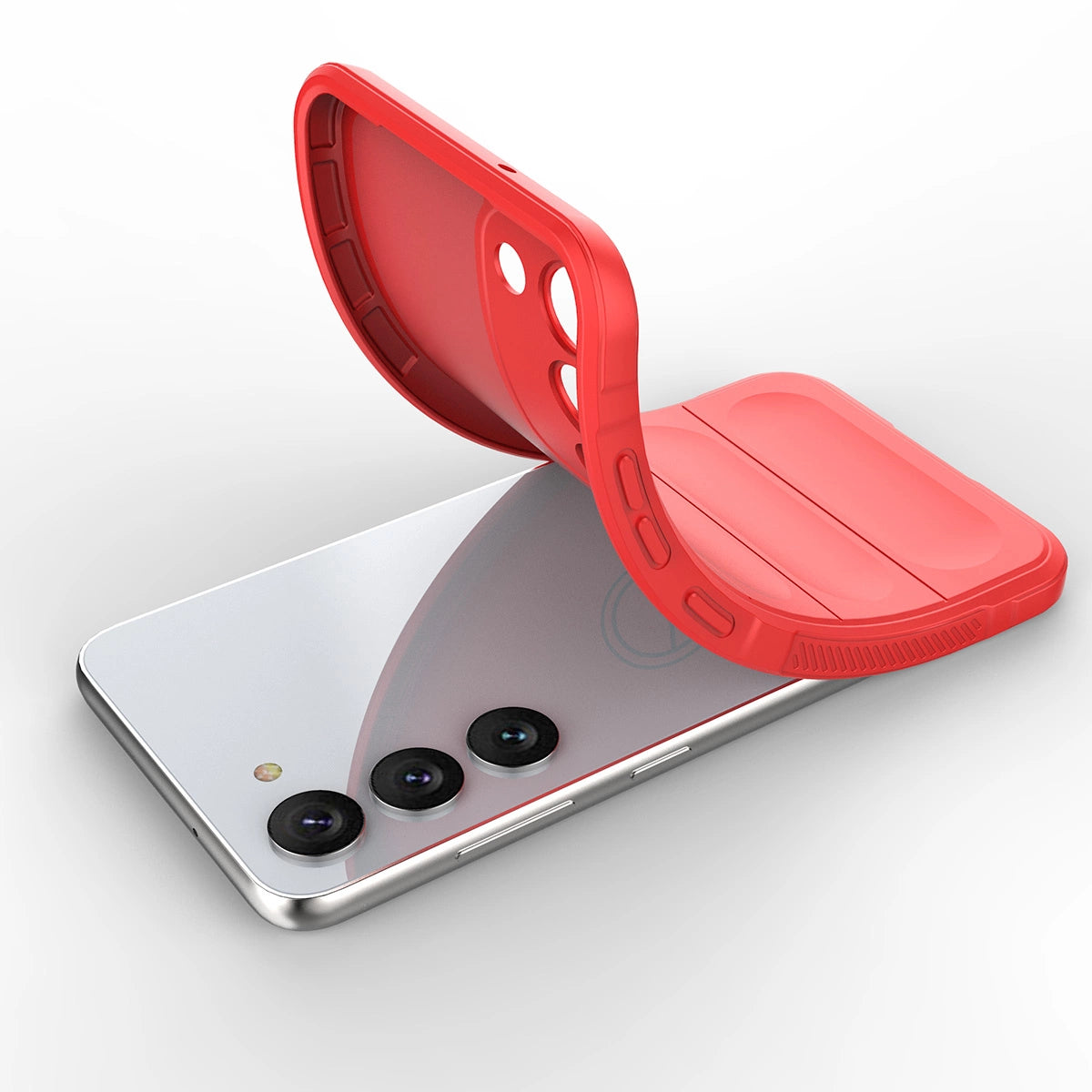 Magic Shield Case til Samsung Galaxy S23+ fleksibelt pansret cover rød