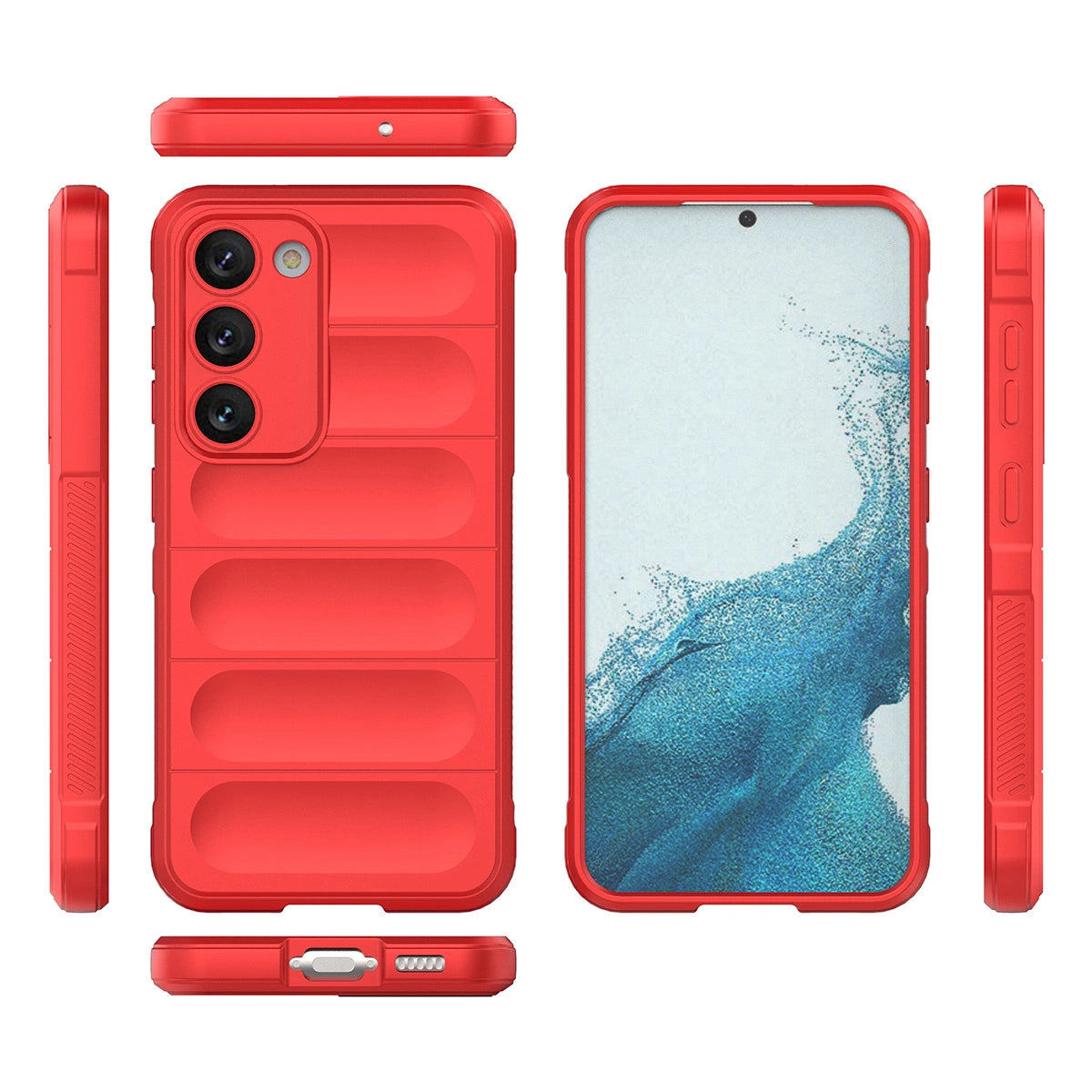 Magic Shield Case til Samsung Galaxy S23+ fleksibelt pansret cover rød