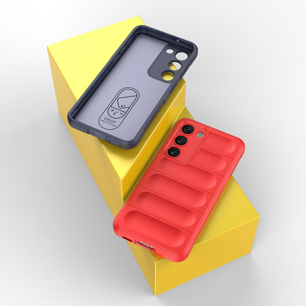 Magic Shield Case til Samsung Galaxy S23+ fleksible pansrede cover blå