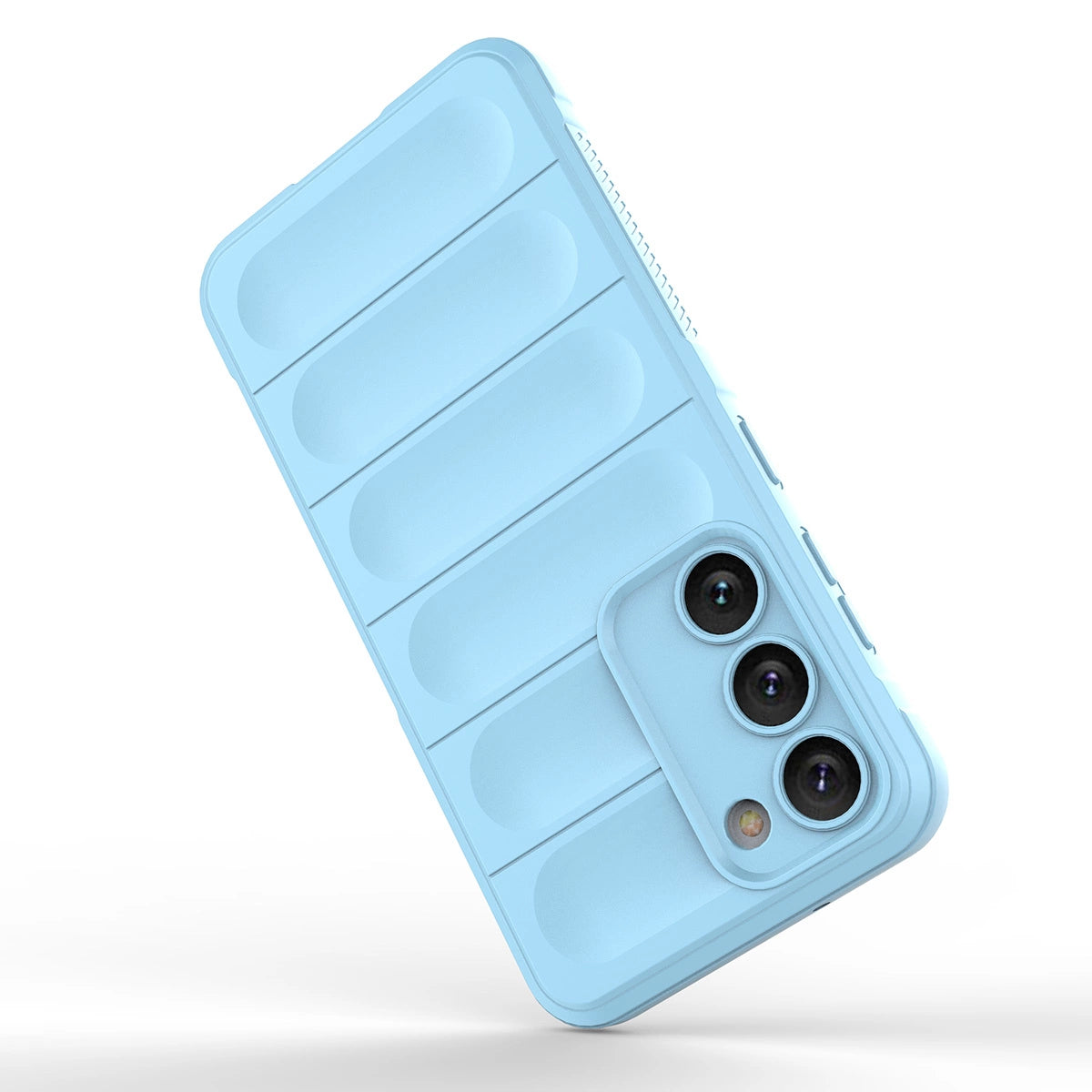 Magic Shield Case til Samsung Galaxy S23+ fleksibelt pansret cover lysblå