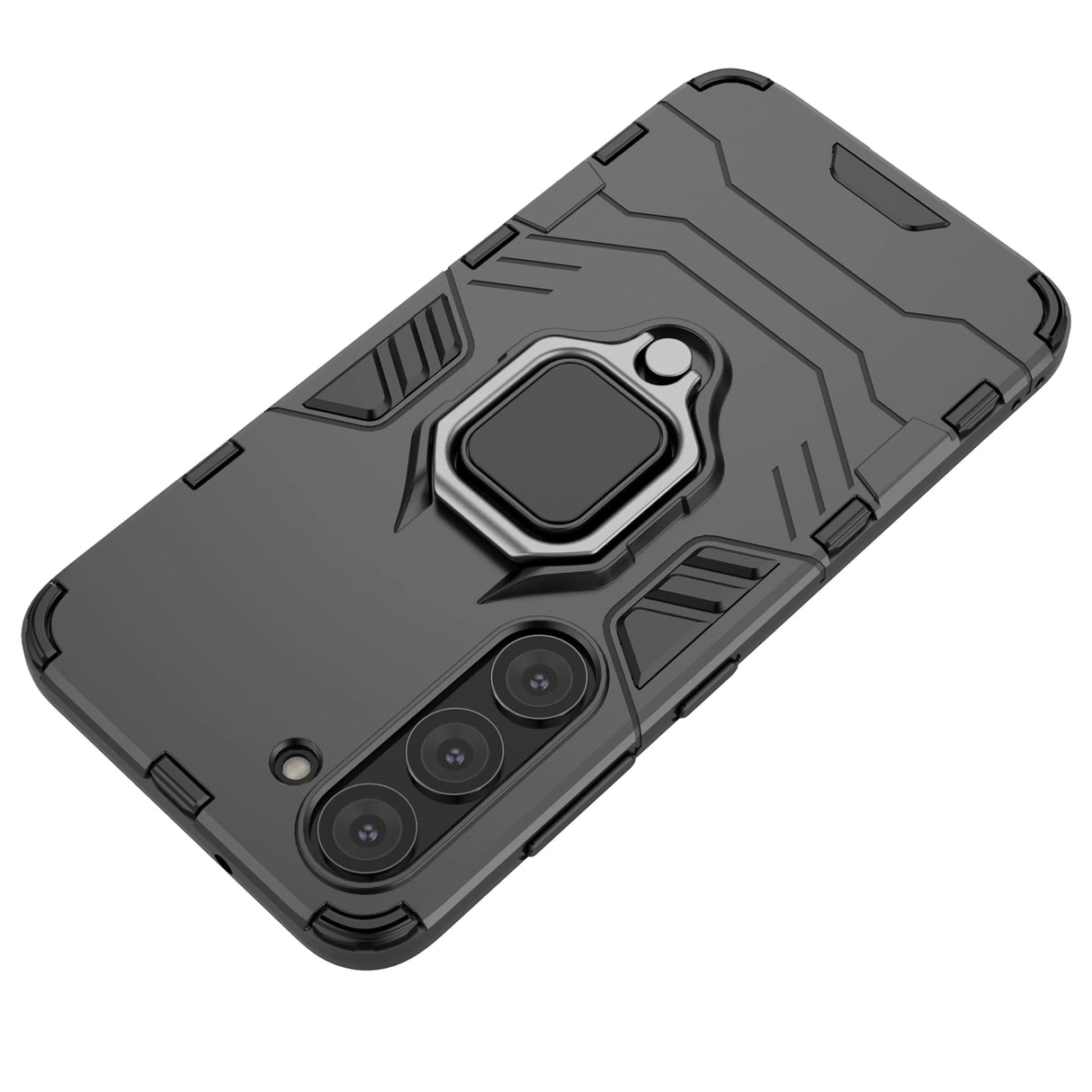 Ring Armor case til Samsung Galaxy S23 pansret cover magnetisk holder ring sort