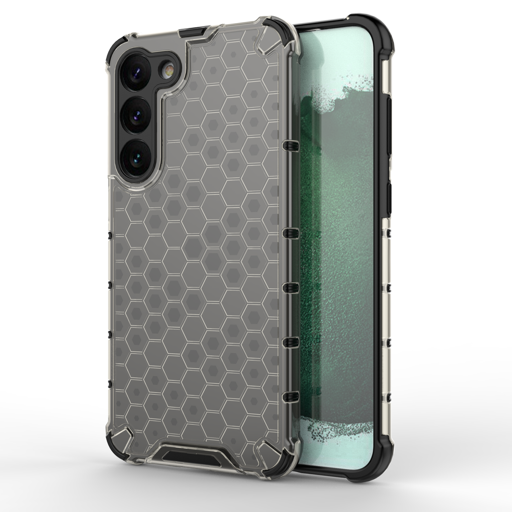 Honeycomb case til Samsung Galaxy S23+ pansret hybrid cover sort