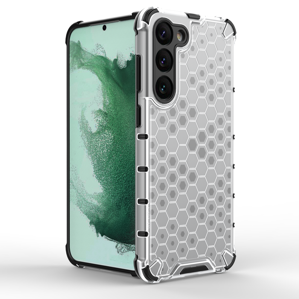 Honeycomb case til Samsung Galaxy S23+ pansret hybrid cover sort
