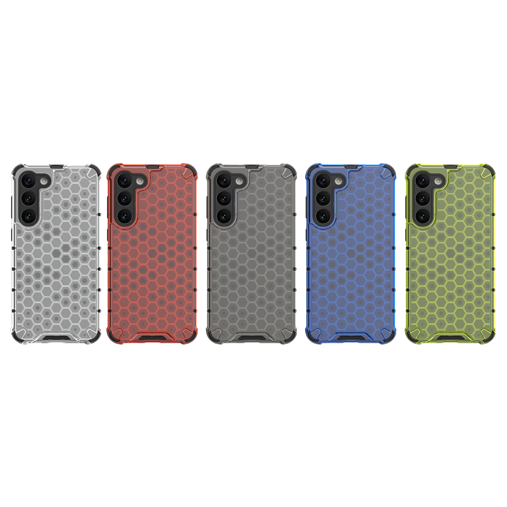 Honeycomb case til Samsung Galaxy S23+ pansret hybrid cover blå