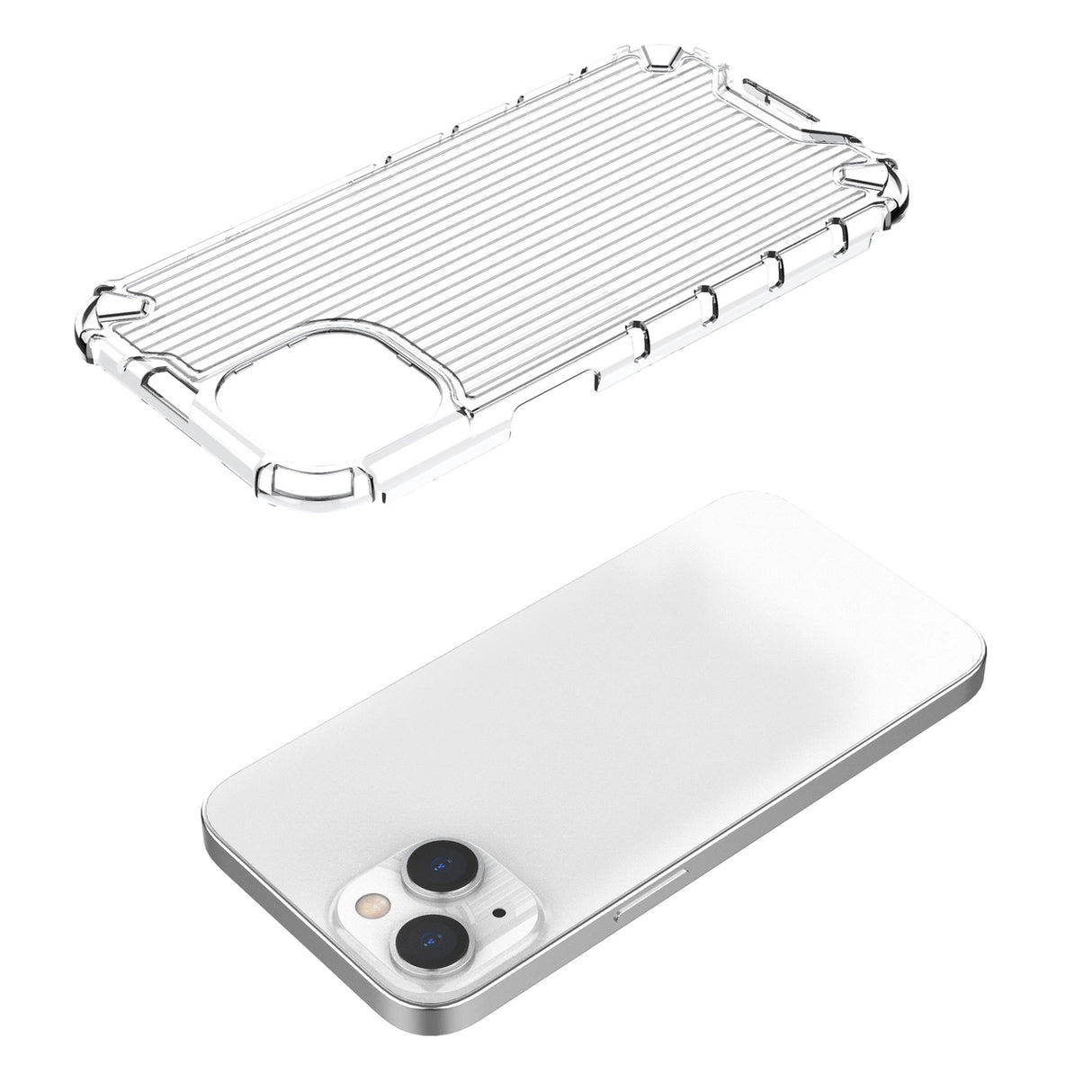 Ombre Protect Case til iPhone 13 lyserød og blå pansret sag