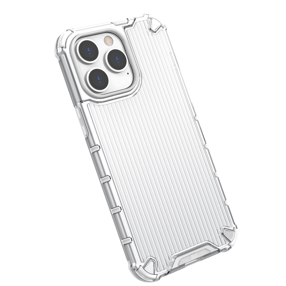 Ombre Protect Case for iPhone 13 Pro Max lyserød og blå pansret sag