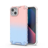 Ombre Protect Case for iPhone 14 lyserød og blå pansret sag