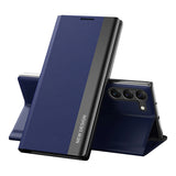 Sleep Case Pro-hylster til Samsung Galaxy S23 med flip stand blå