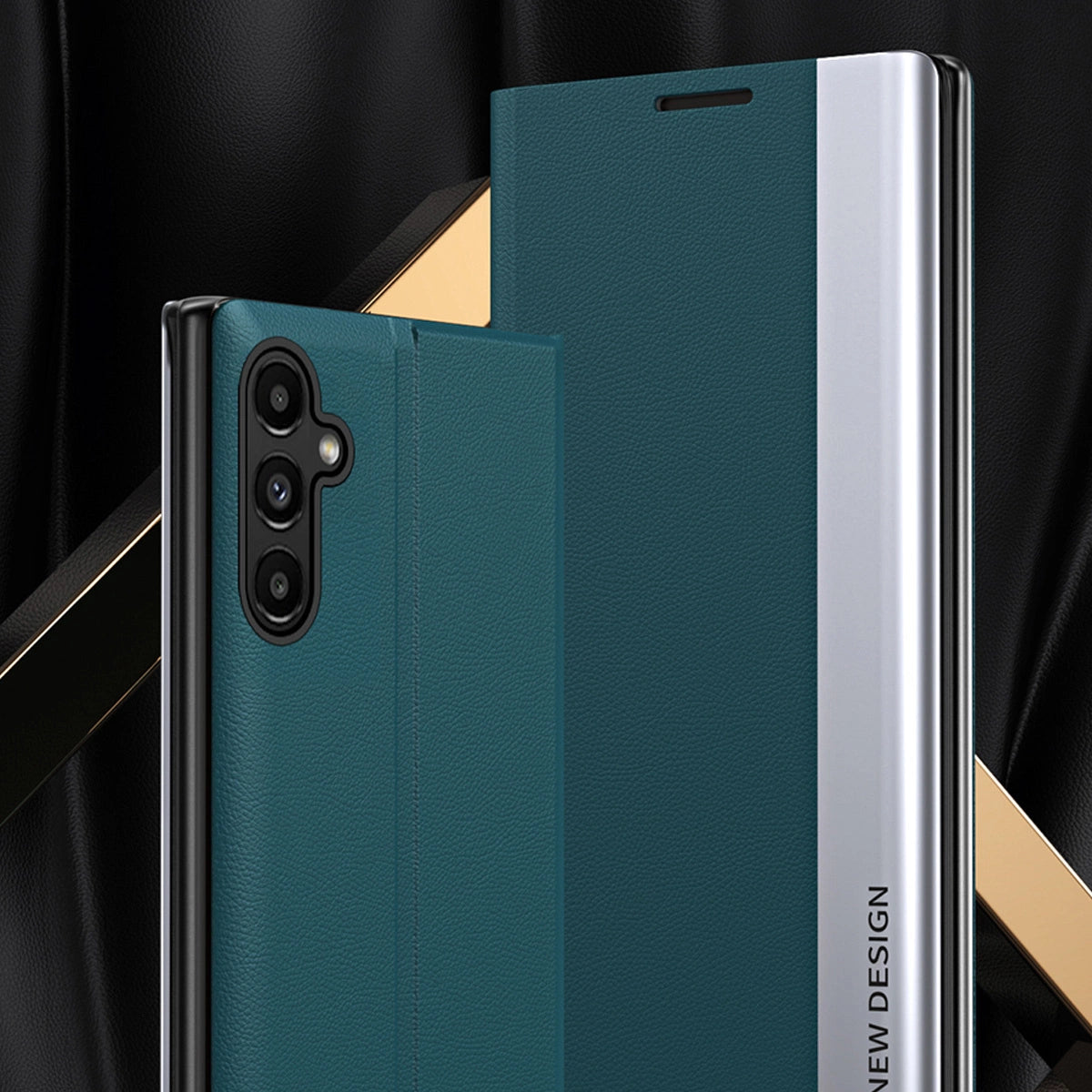 Sleep Case Pro-hylster til Samsung Galaxy A13 med flip stand sort