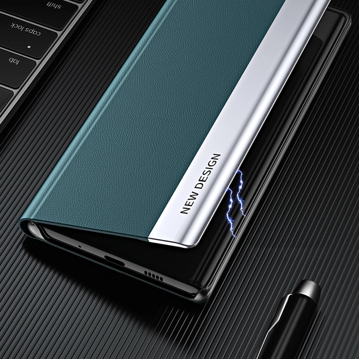 Sleep Case Pro-hylster til Samsung Galaxy A13 med flip stand sort